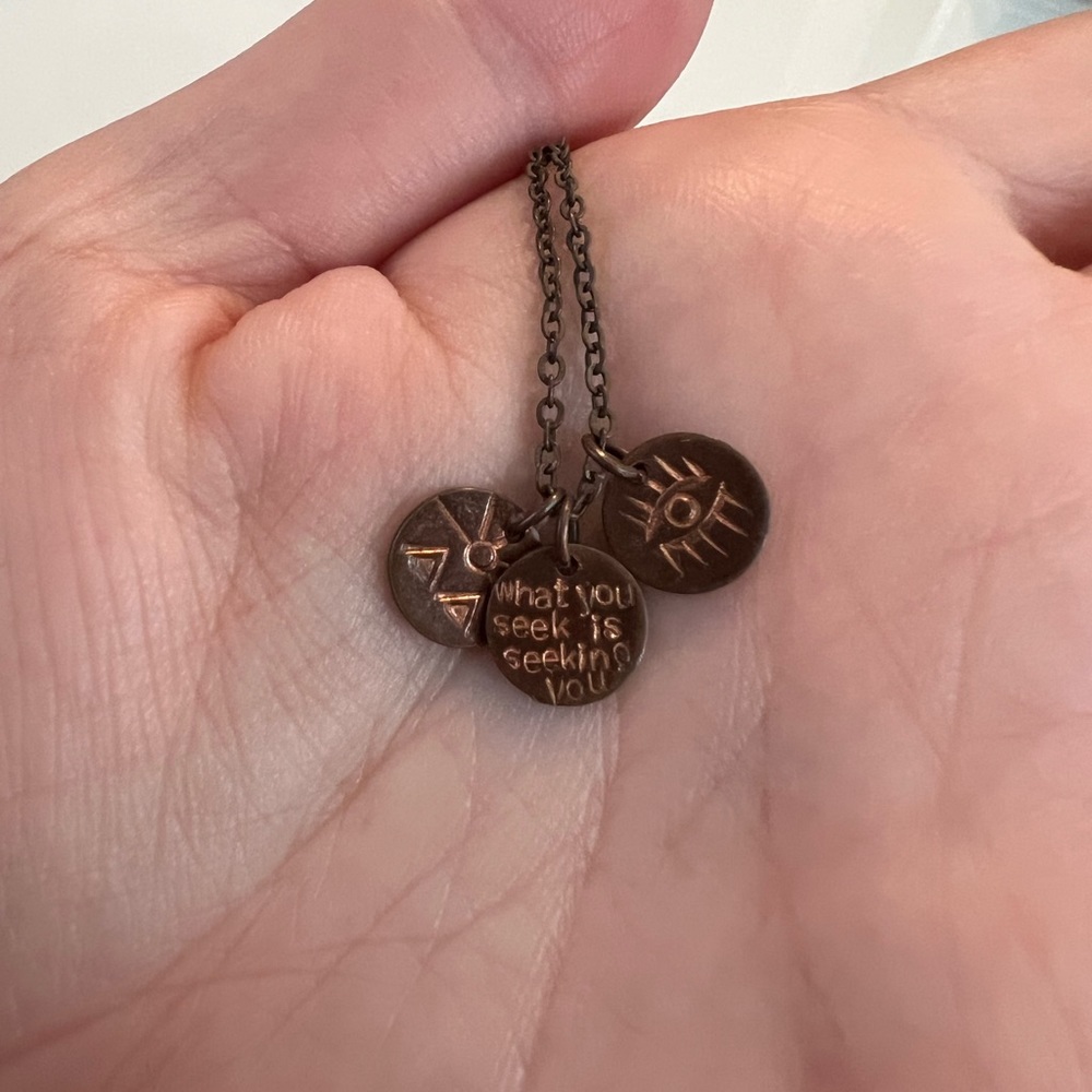 Bronze charm necklace!